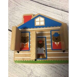 Melissa And Doug Peek A Boo House wooden grasping toy